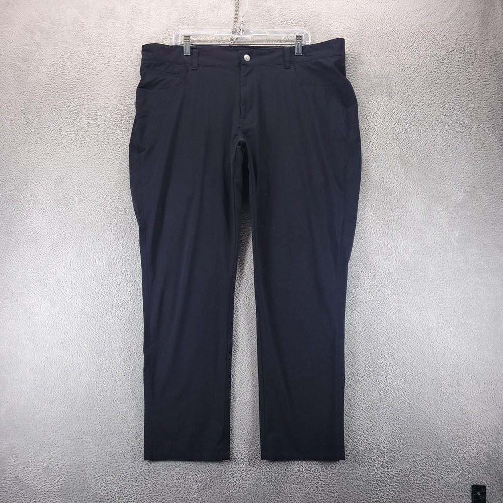 Peter Millar Pants Mens 40 Black Bingham Crown Crafted Performance MF22XB21FB